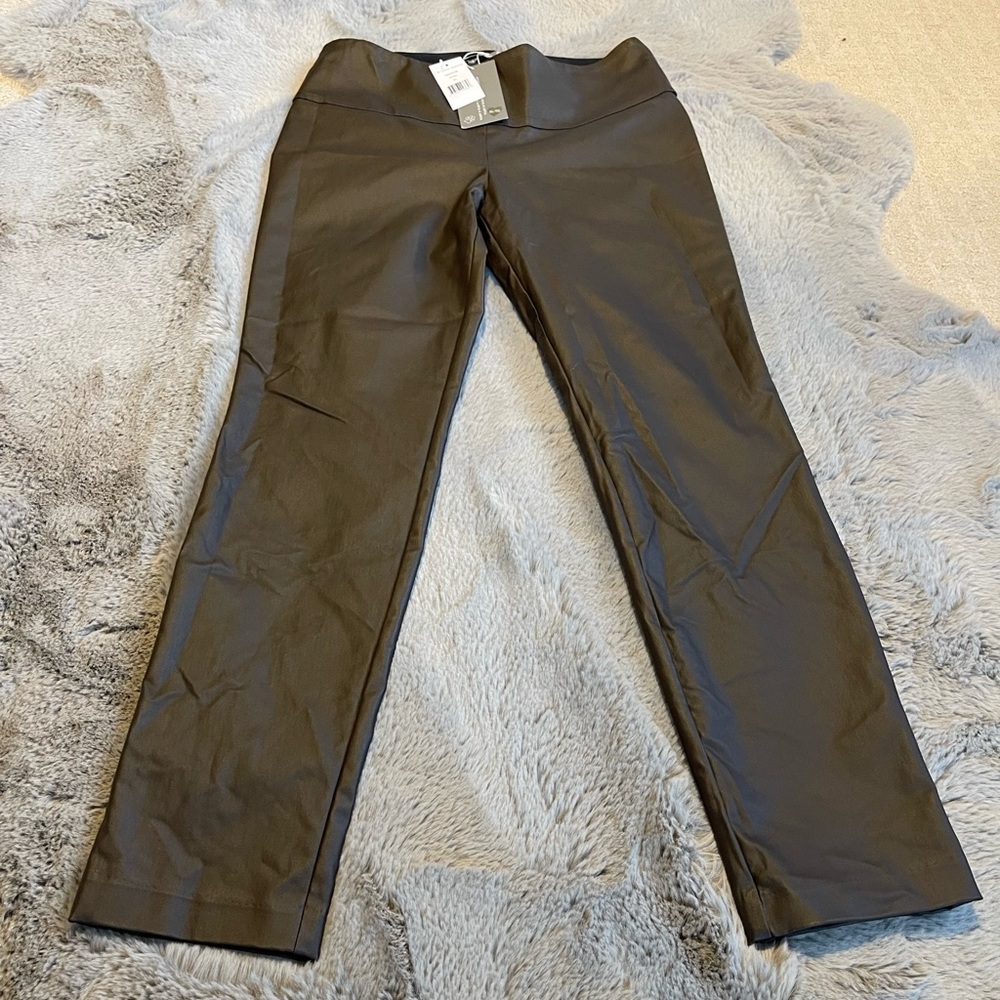 ILTM dark brown vegan leather pants
